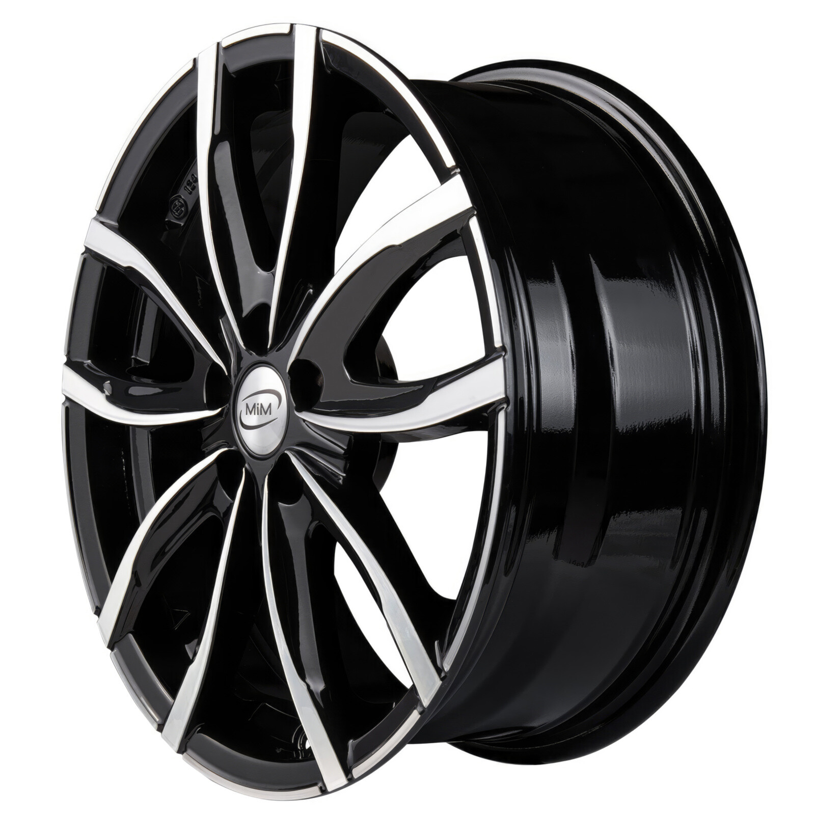 Литі диски MIM Evo001 R17 W7.5 PCD5x112 ET27 DIA66.6 (black polished)-зображення-3