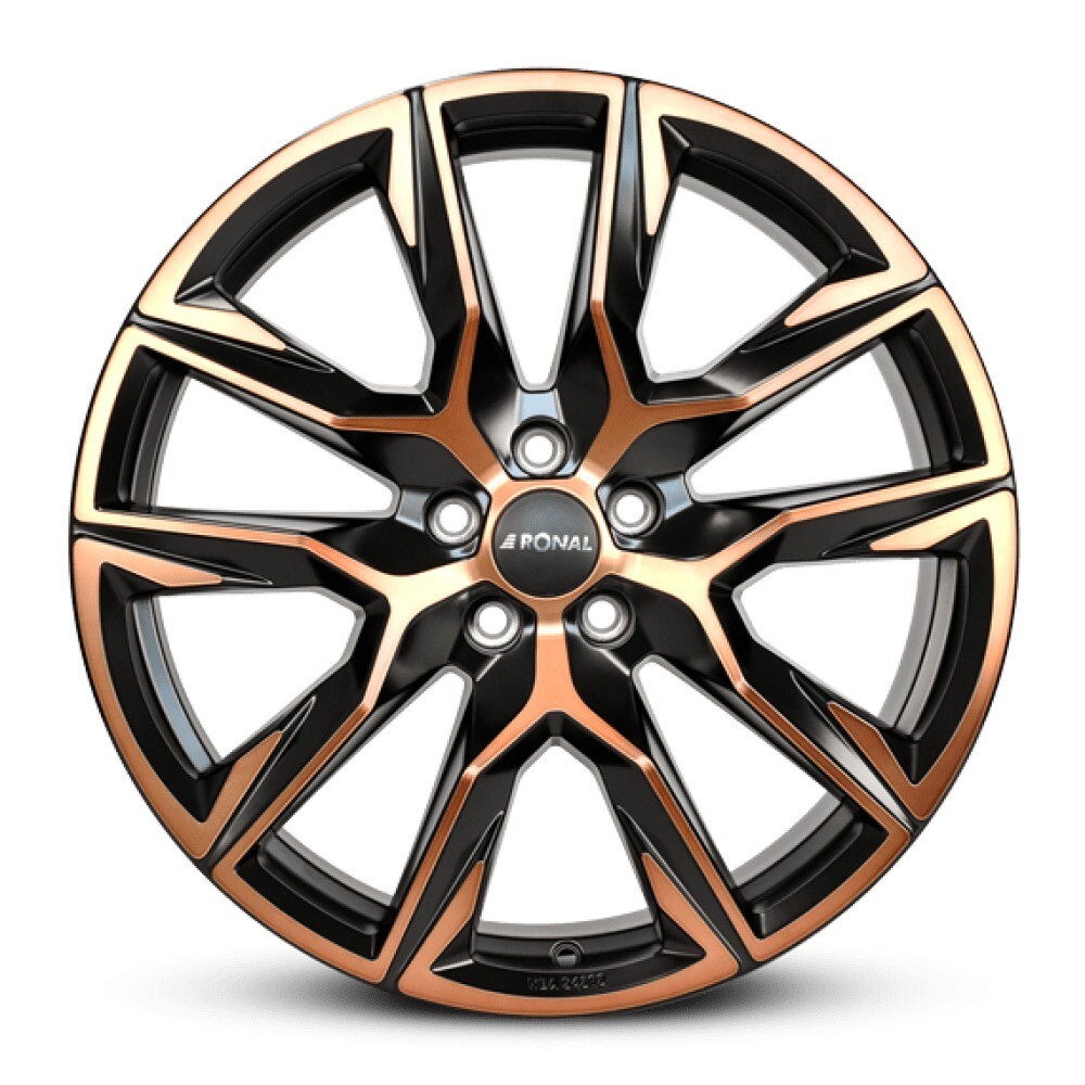 Литі диски Ronal R71 R20 W8.5 PCD5x112 ET52 DIA66.6 (matt jet black copper)