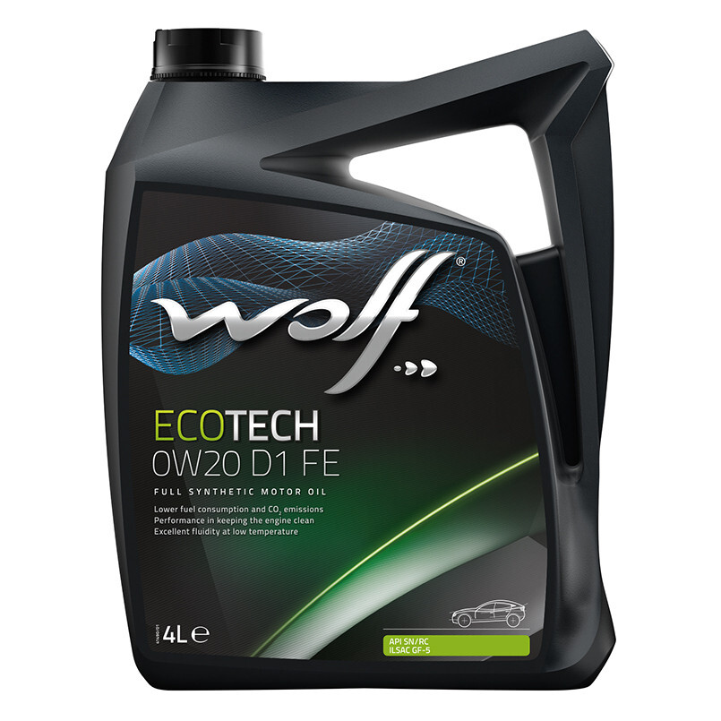 Моторне масло Wolf EcoTech D1 FE 0W-20 (4л.) Моторне масло Wolf EcoTech D1 FE 0W-20 (4л.)