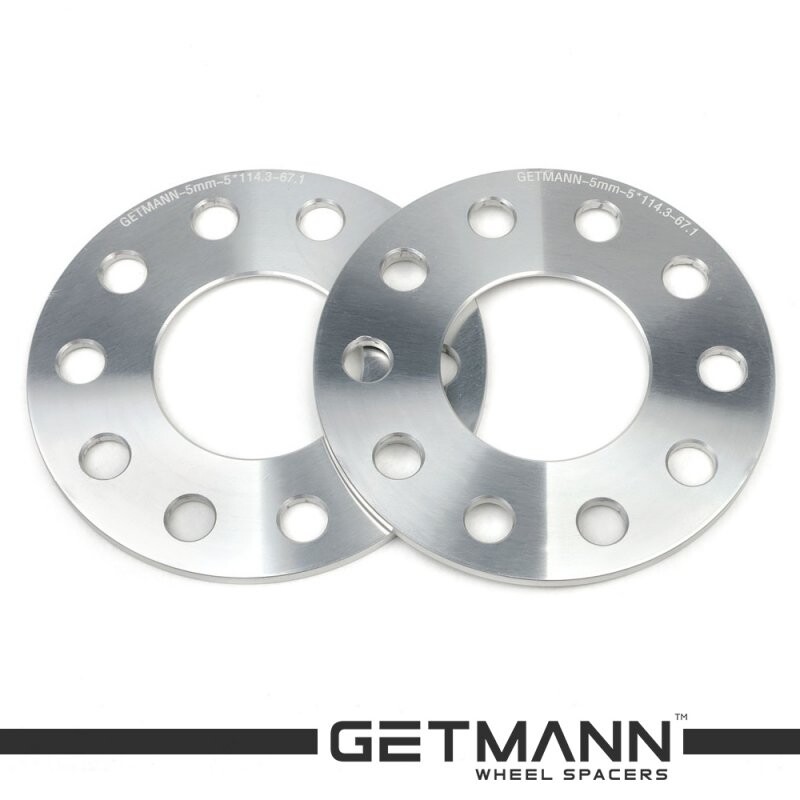 GETMANN | Колісна проставка 5мм PCD 5х114.3 DIA 67.1 для Citroen, Dodge, Geely, Hyundai, Mazda, Mitsubishi, Peugeot GETMANN | Колісна проставка 5мм PCD 5х114.3 DIA 67.1 для Citroen, Dodge, Geely, Hyundai, Mazda, Mitsubishi, Peugeot