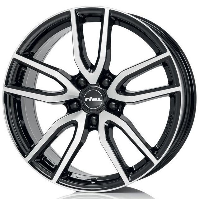 Литі диски Rial Torino R18 W8 PCD5x114.3 ET35 DIA70.1 (diamond black front polished)-зображення-1