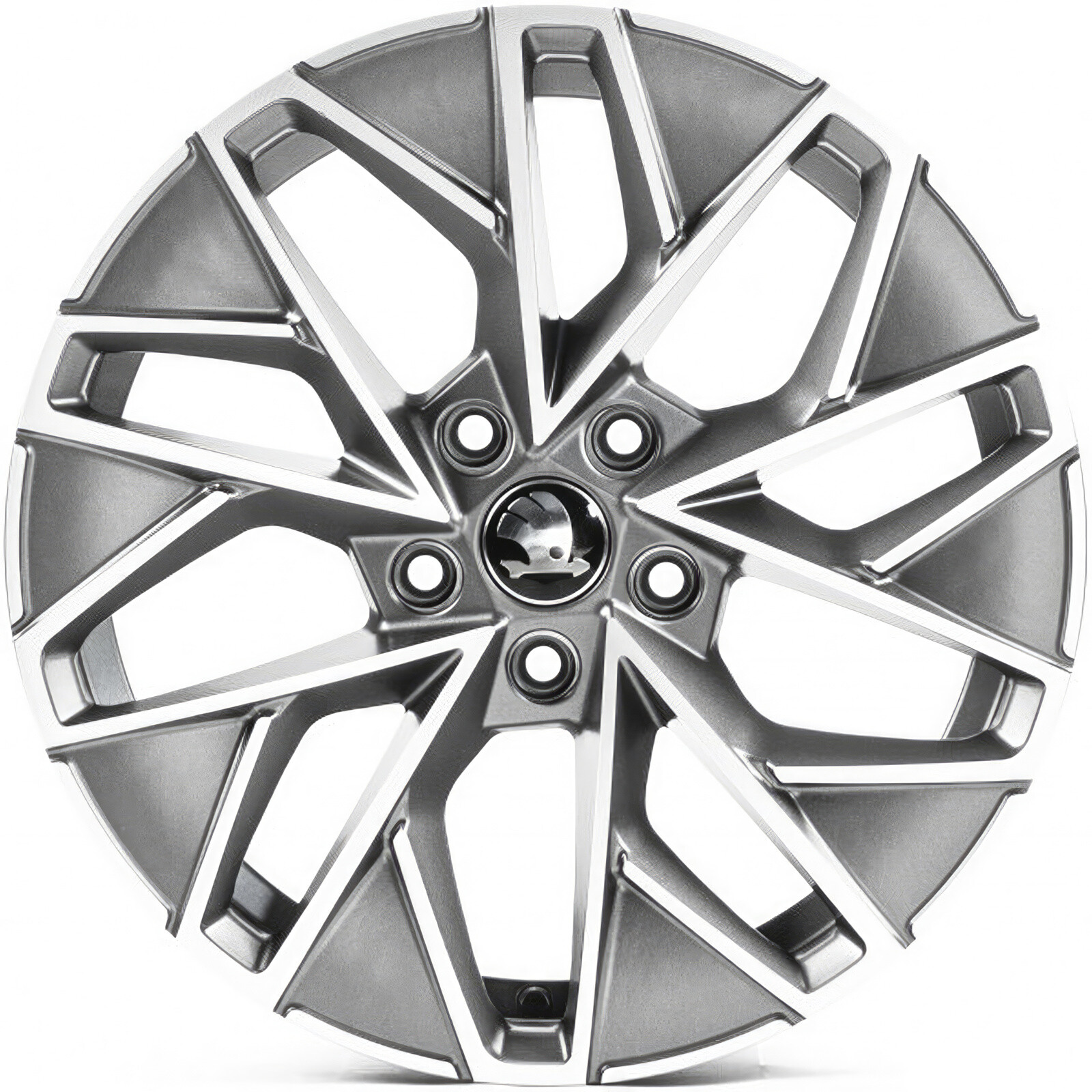 Литі диски Replica Skoda (SK444) R17 W7 PCD5x112 ET45 DIA57.1 (satin grey machined face)