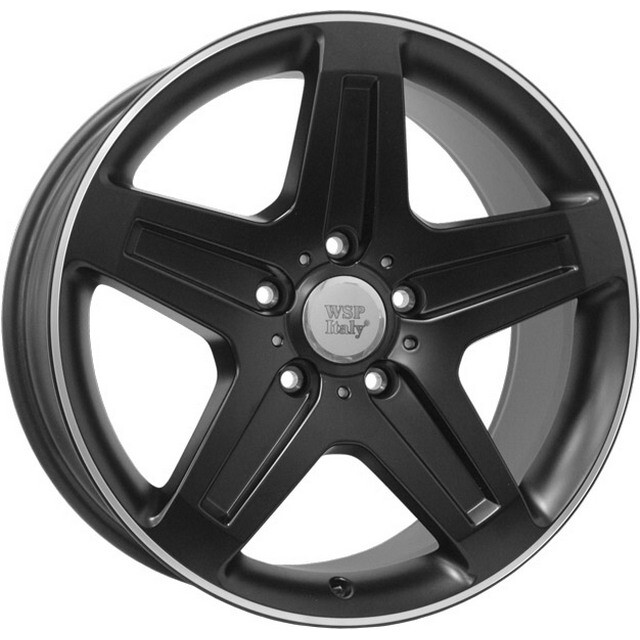 Литі диски WSP Italy Mercedes (W779) Nagano R19 W9.5 PCD5x130 ET50 DIA84.1 (dull black lip polished)-зображення-1