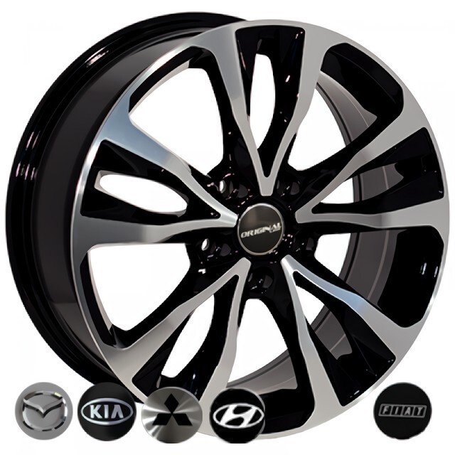 Литі диски Replica Mazda (BK5212) R16 W6.5 PCD5x114.3 ET45 DIA67.1 (BP)-зображення-1