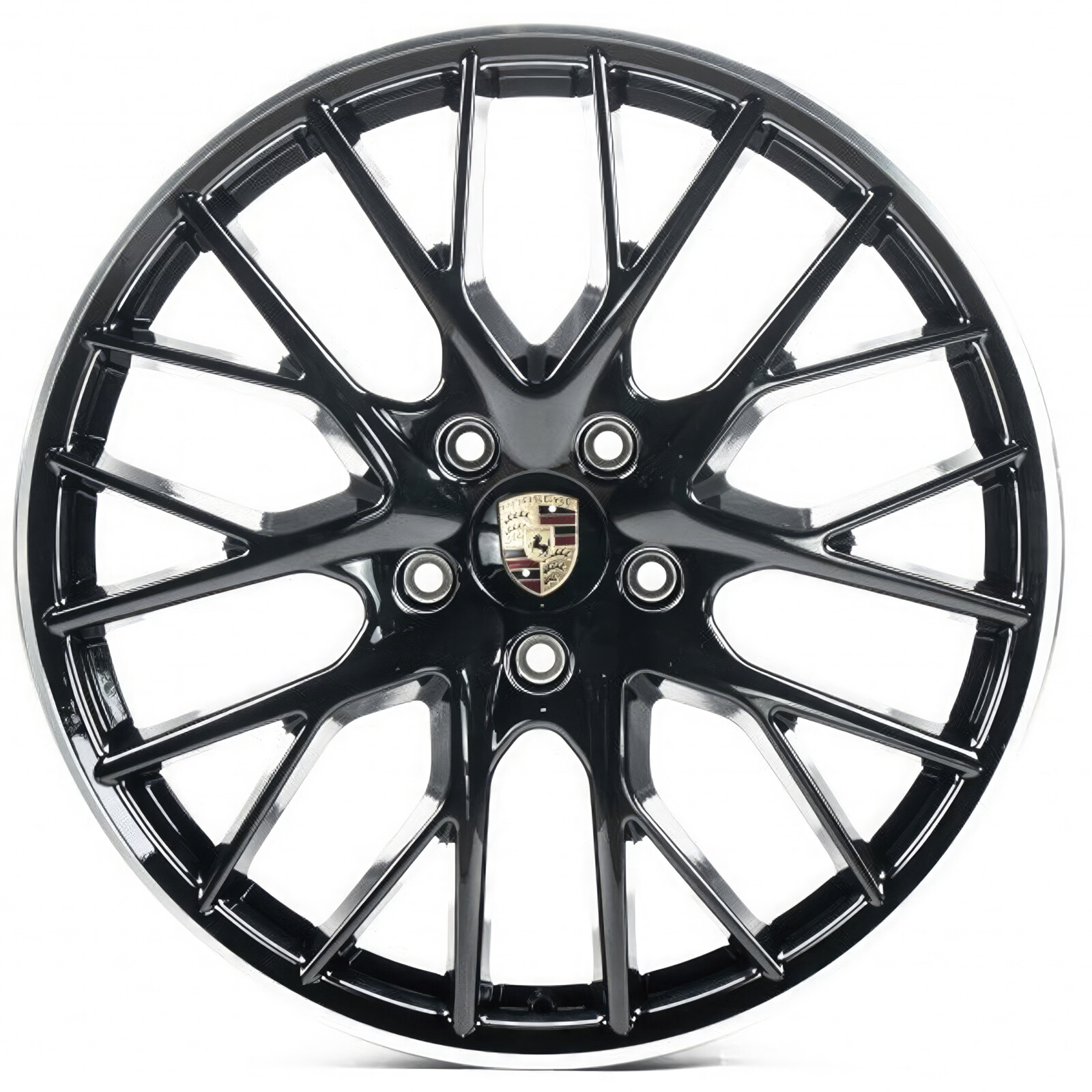Литі диски Replica Porsche (PR03) R21 W11.5 PCD5x130 ET69 DIA71.6 (gloss black machined lip)