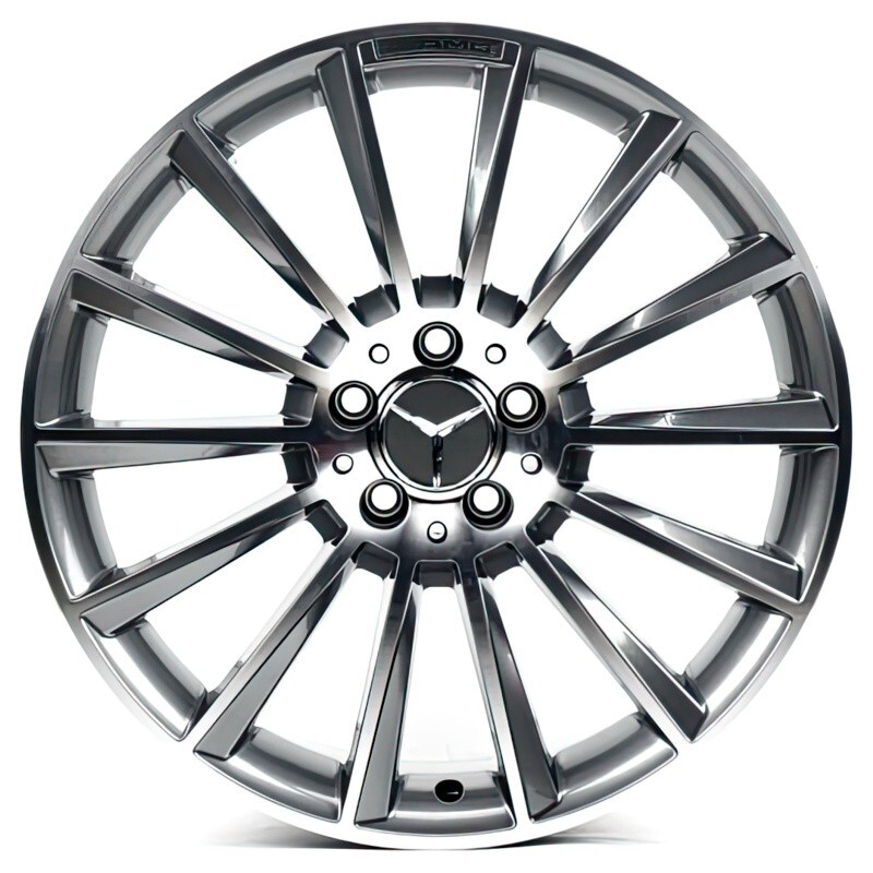Mercedes (MR909) light grey machined Литі диски Replica Mercedes (MR909) R19 W8.5 PCD5x112 ET35 DIA66.6 (light grey machined)
