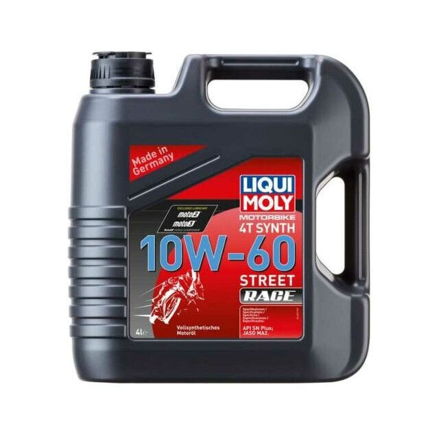 Моторна олива Liqui Moly для мотоциклів Motorbike 4-T Synth 10W-60 Street Race (1л.)