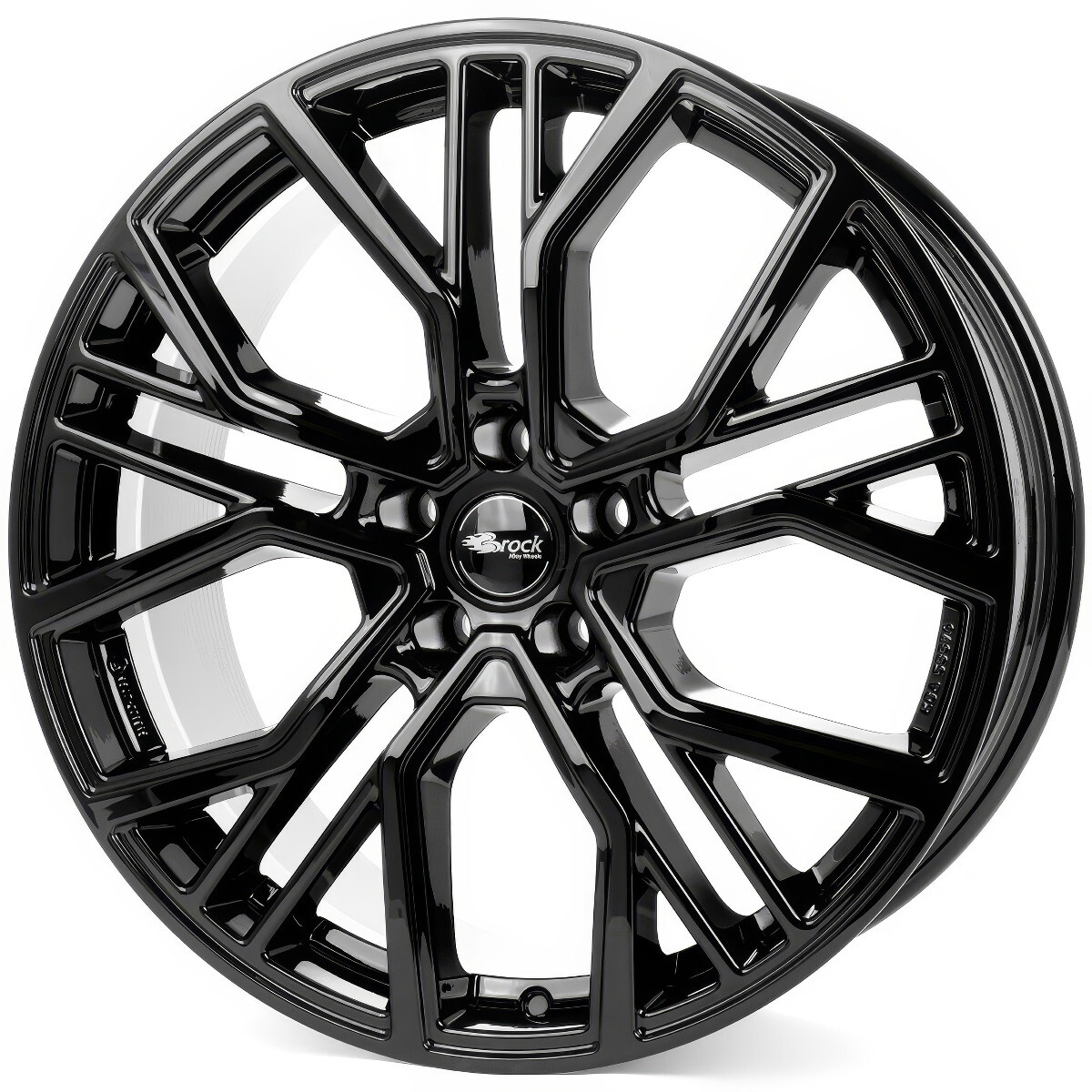 Литі диски Brock B41 R20 W8.5 PCD5x112 ET42 DIA66.6 (black)-зображення-1