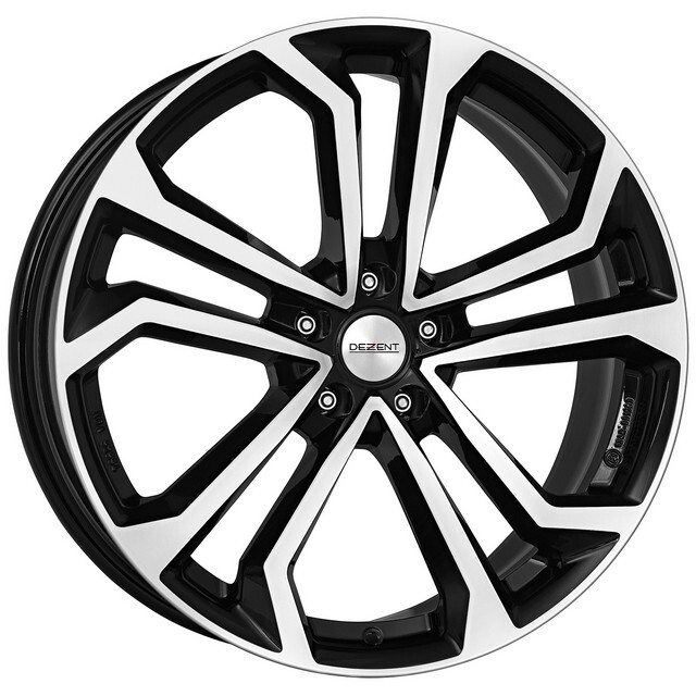 Литі диски Dezent TA R17 W7 PCD5x114.3 ET48.5 DIA67.1 (black polished)-зображення-1