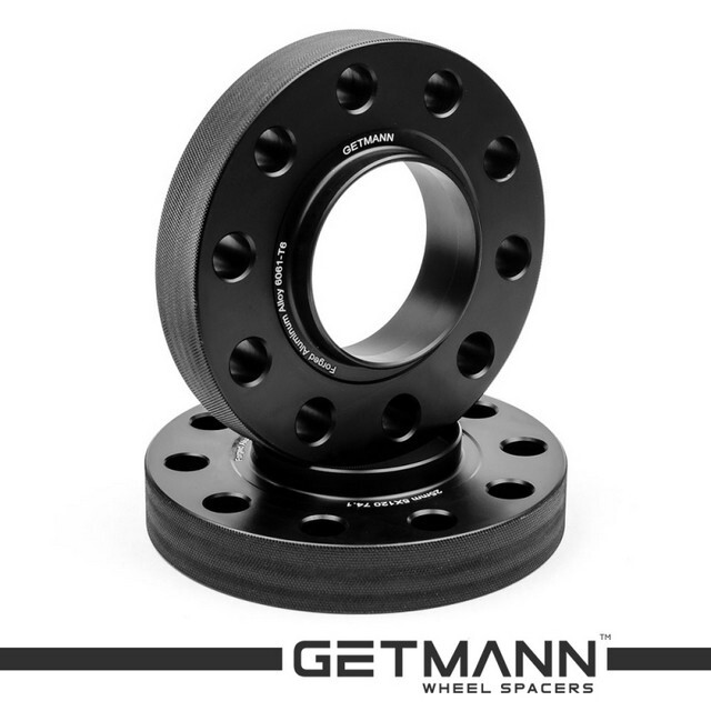 Автомобільне розширювальне кільце (Spacer) GETMANN H = 25 мм PCD5x120 DIA74.1, Кована/Чорна-зображення-1