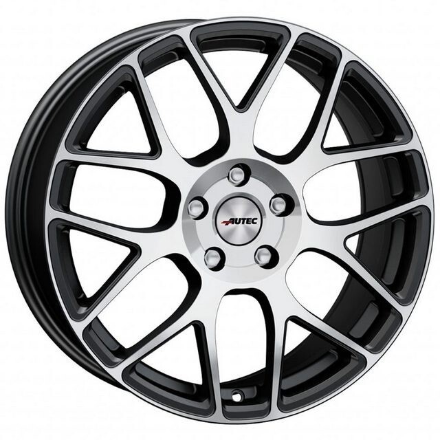 Литі диски Autec Hexano R17 W7.5 PCD5x120 ET37 DIA70.1 (matt black polished)-зображення-1