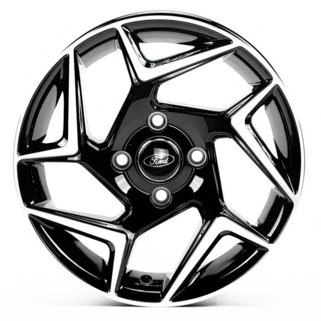 Литі диски Replica Ford (FD5332-4) R15 W6.5 PCD4x108 ET38 DIA63.3 (gloss black machined face)