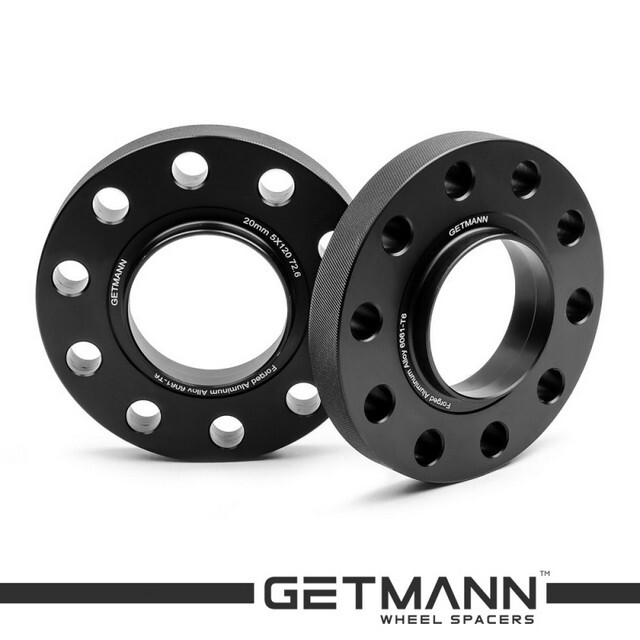 Автомобільне розширювальне кільце (Spacer) GETMANN H = 20 мм PCD5x120 DIA72.6, Кована/Чорна