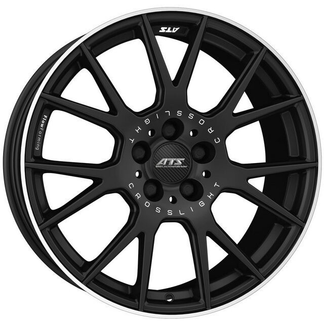 Литі диски ATS Crosslight R19 W8.5 PCD5x114.3 ET28 DIA75.1 (racing black lip polished)-зображення-1