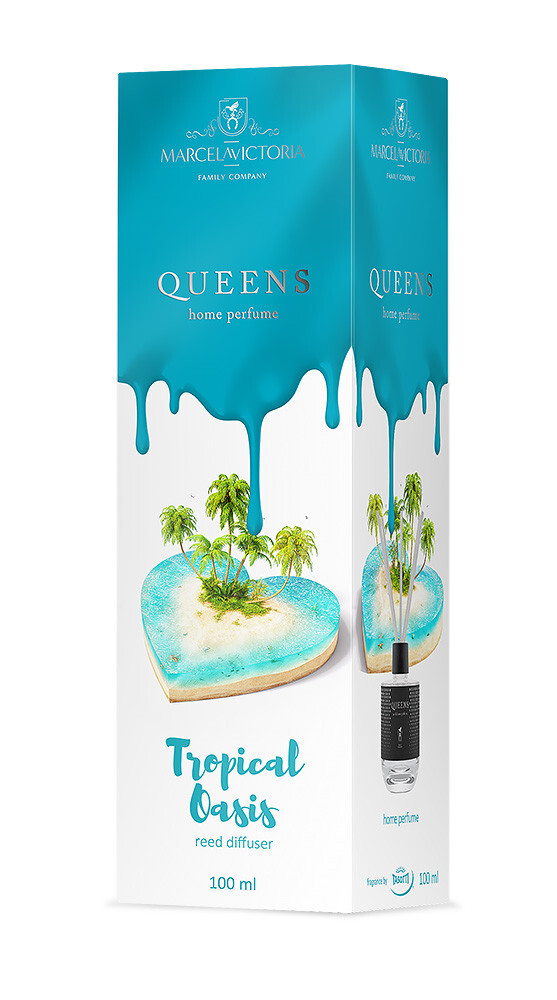 Аромодифузор MarcelaVictoria Queens White Tropical Oasis (Тропічний оазис) 100ml Аромодифузор MarcelaVictoria Queens White Tropical Oasis (Тропічний оазис) 100ml