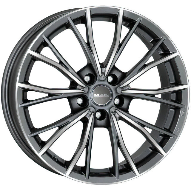 Литі диски Mak Fabrik R18 W8 PCD5x112 ET30 DIA66.6 (gun metal mirror face)-зображення-1