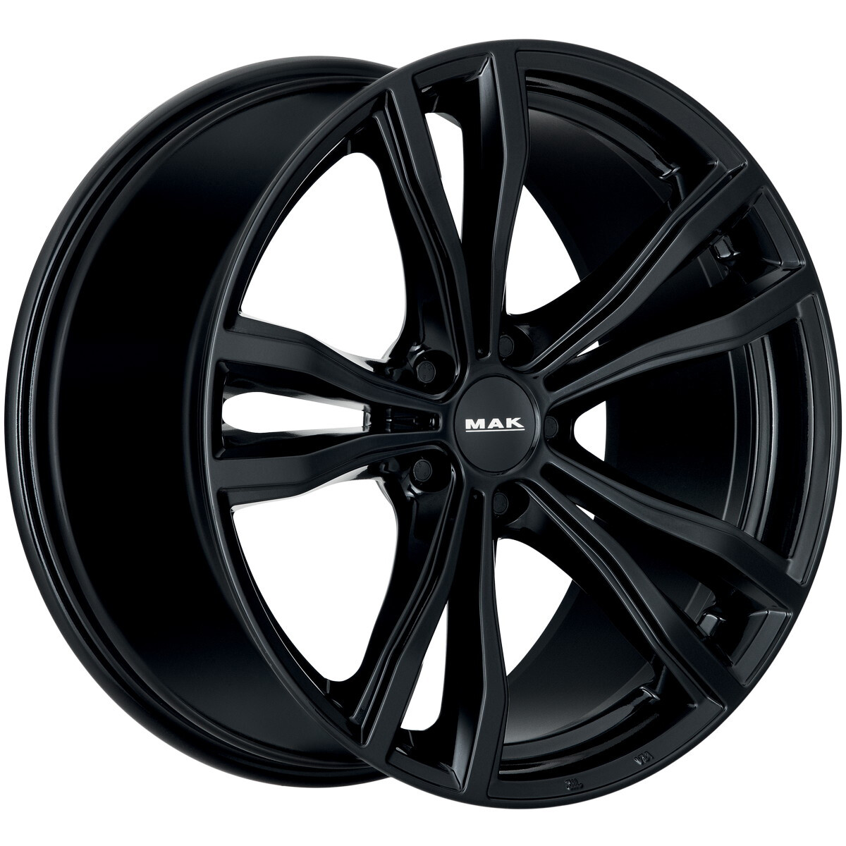 Литі диски Mak X-Mode R21 W9.5 PCD5x112 ET37 DIA66.6 (black)-зображення-3