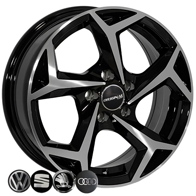 Литі диски Replica Volkswagen (BK5340) R15 W6 PCD5x112 ET40 DIA57.1 (BP)