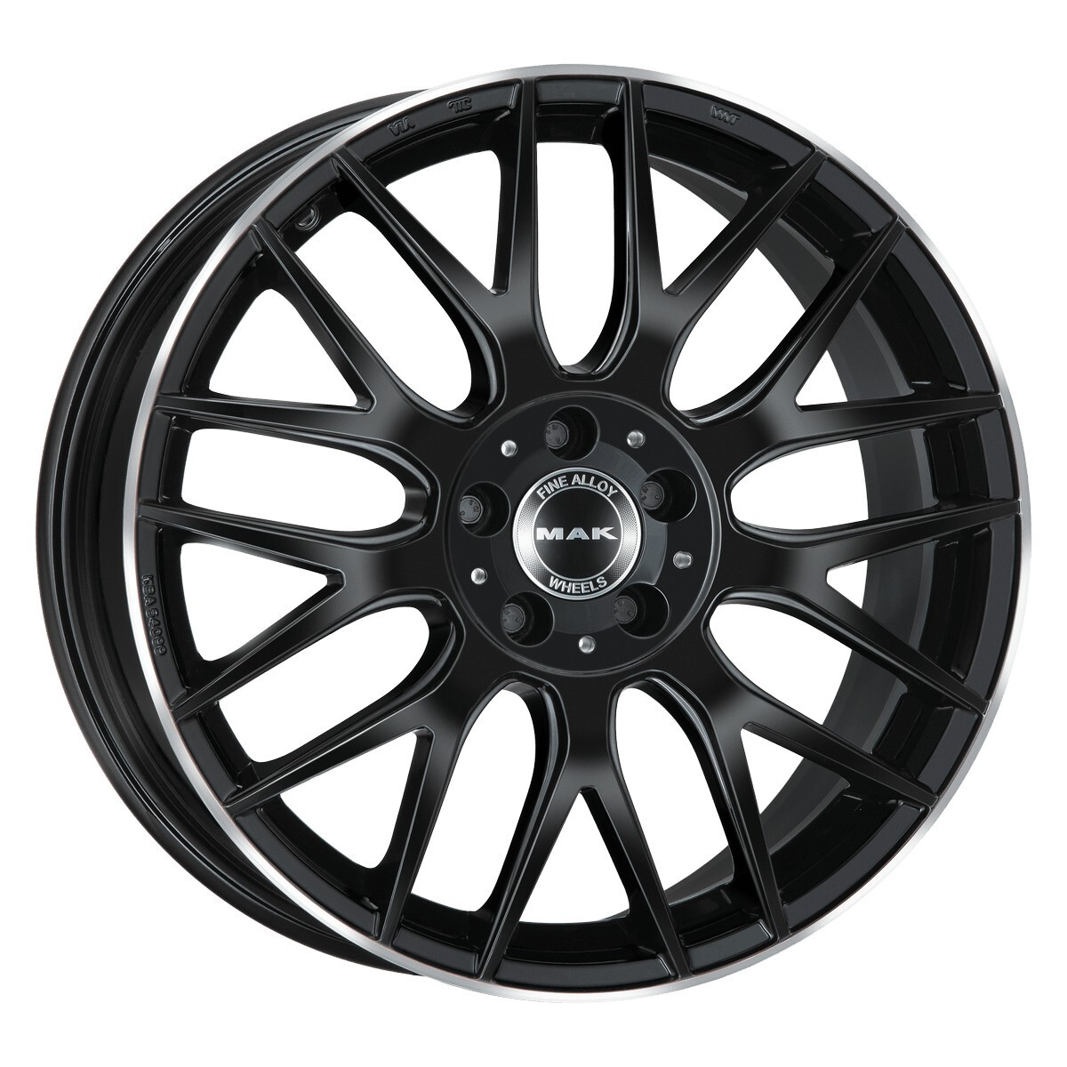 Литі диски Mak Arrow R20 W8.5 PCD5x112 ET29 DIA66.6 (gloss black mirror ring)