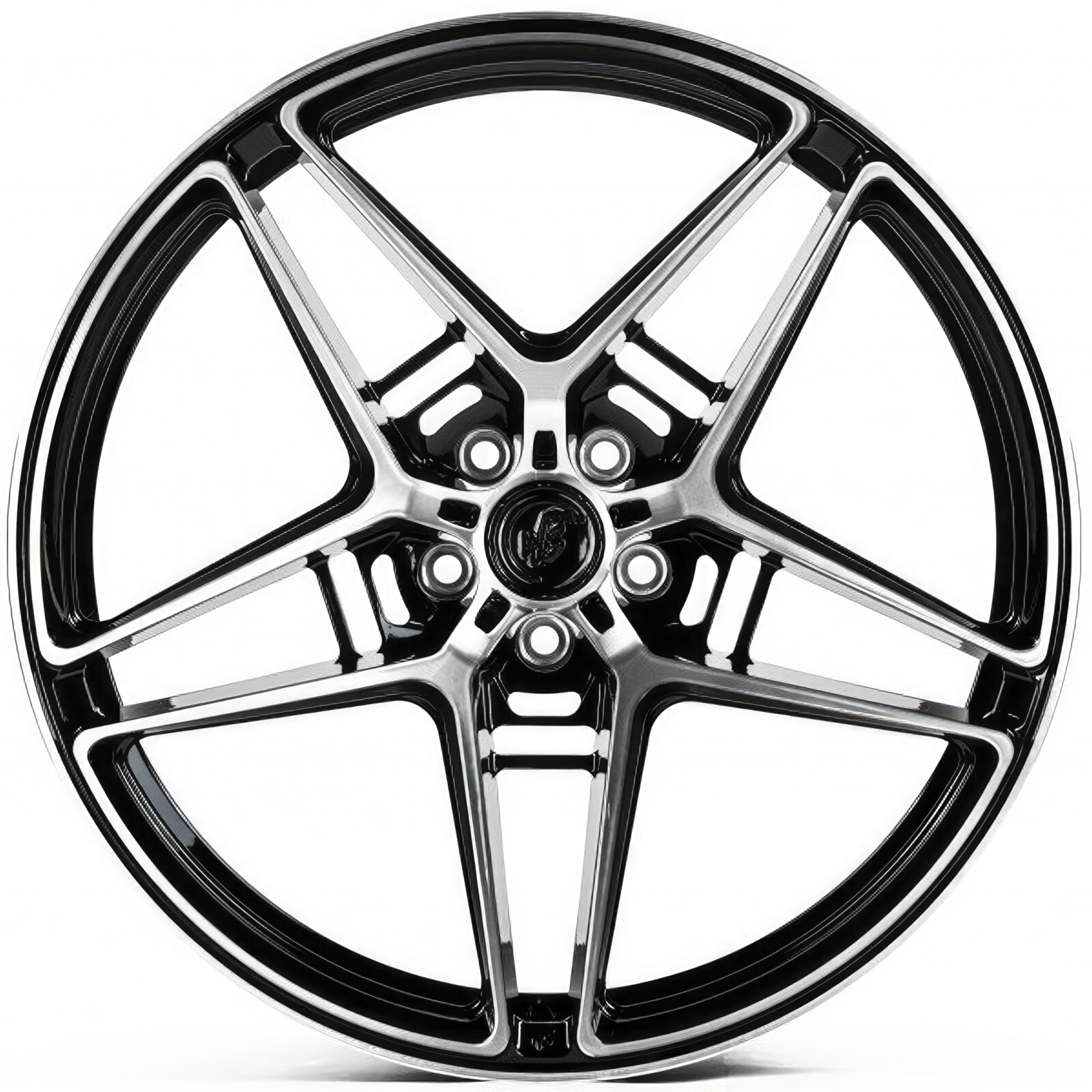 Литі диски WS Forged WS-031C R21 W9.5 PCD5x112 ET31 DIA66.6 (gloss black machined face)