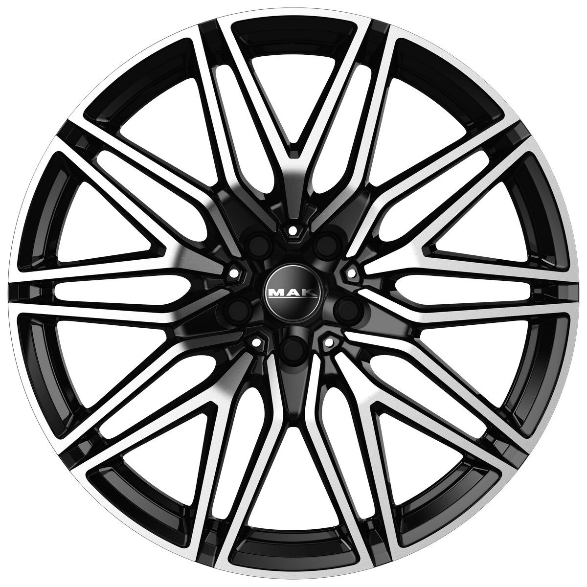 Литі диски Mak Sturm R22 W10 PCD5x112 ET36 DIA66.6 (black polished)-зображення-2
