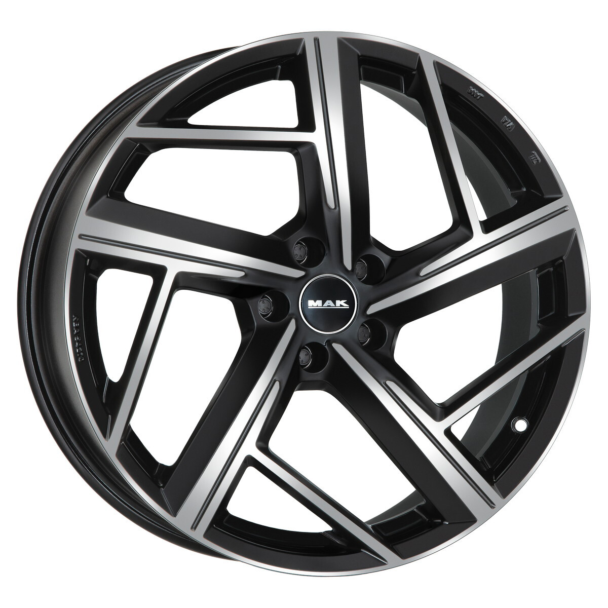 Литі диски Mak Qvattro R18 W8 PCD5x112 ET26 DIA66.6 (black polished) Литі диски Mak Qvattro R18 W8 PCD5x112 ET26 DIA66.6 (black polished)