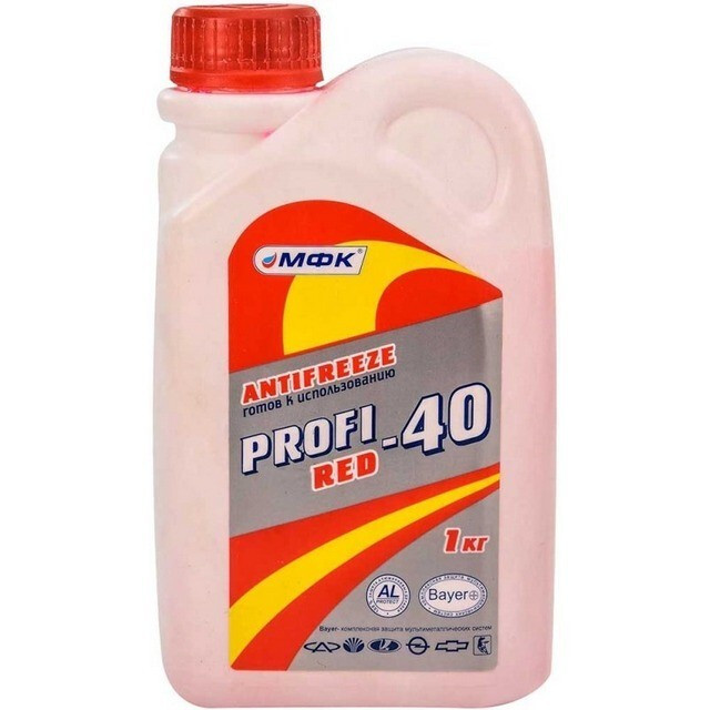 Антифриз PROFI-40 Red (-30°С ), (1кг.)