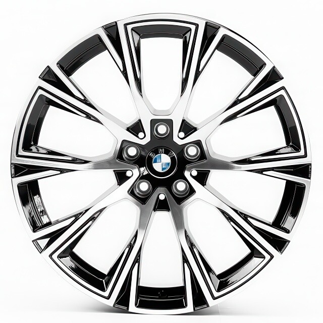 Литі диски Replica BMW (B1130) R19 W8 PCD5x112 ET30 DIA66.6 (gloss black machined face)