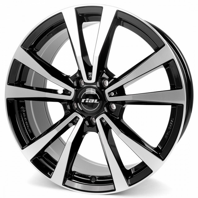 Литі диски Rial M12 R17 W7.5 PCD5x112 ET40 DIA66.6 (diamond black)-зображення-1