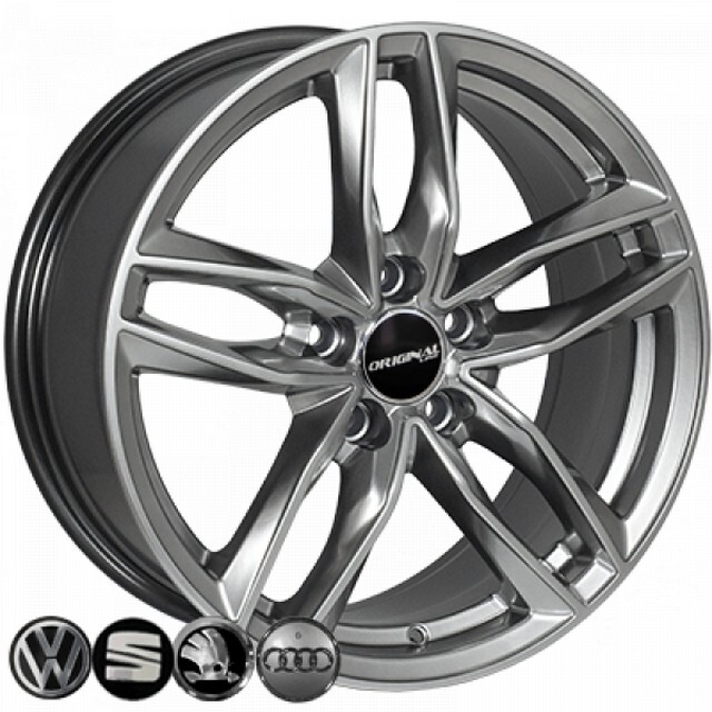 Литі диски Replica Mercedes (BK690) R17 W7.5 PCD5x112 ET28 DIA66.6 (GP)-зображення-1