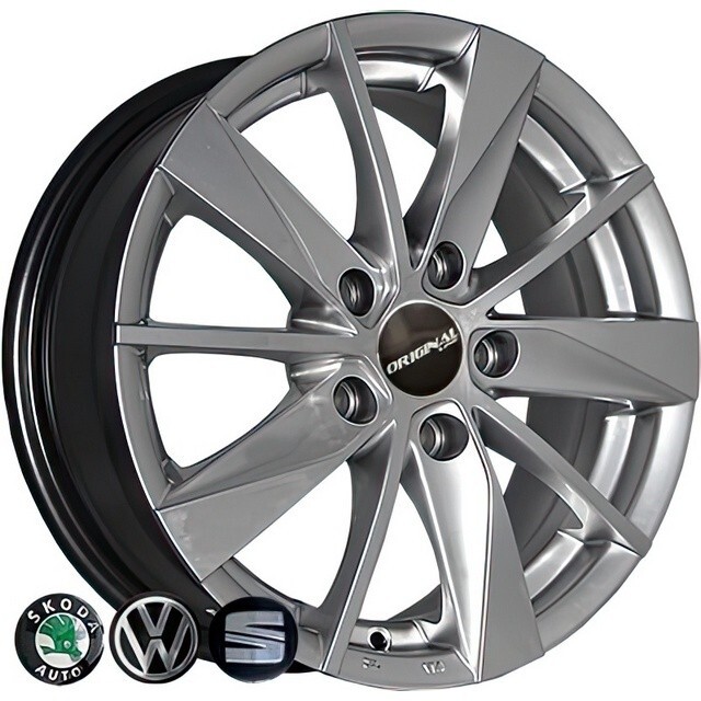 Литі диски Replica Volkswagen (7465) R15 W6 PCD5x100 ET40 DIA57.1 (HS)