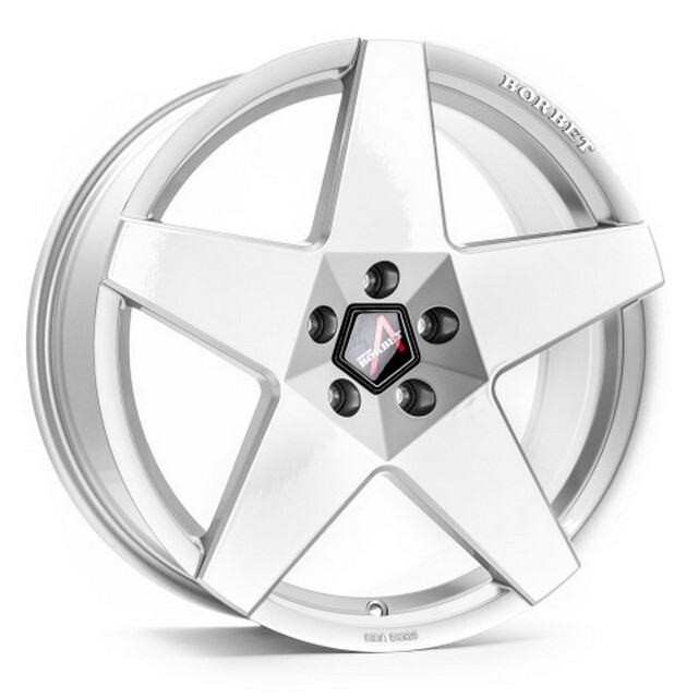 Литі диски Borbet A R18 W8 PCD5x108 ET45 DIA72.6 (brilliant silver)-зображення-1