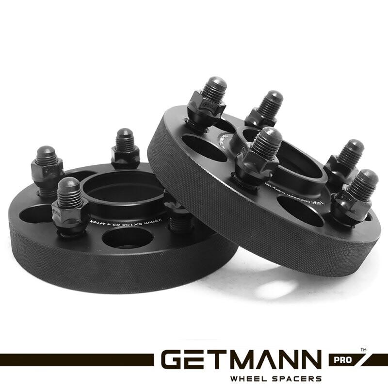 GETMANN | Колісна проставка-адаптер 25мм PCD 5x108 DIA 63.4 зі шпильками 12x1.5 для Dodge, Ford, Jaguar, Volvo (Кована) GETMANN | Колісна проставка-адаптер 25мм PCD 5x108 DIA 63.4 зі шпильками 12x1.5 для Dodge, Ford, Jaguar, Volvo (Кована)