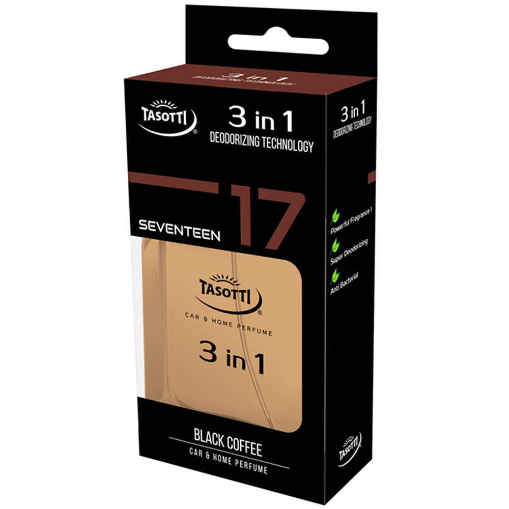 Ароматизатор спрей Tasotti 3 in 1 Black Coffee (Чорний Кава) 50ml
