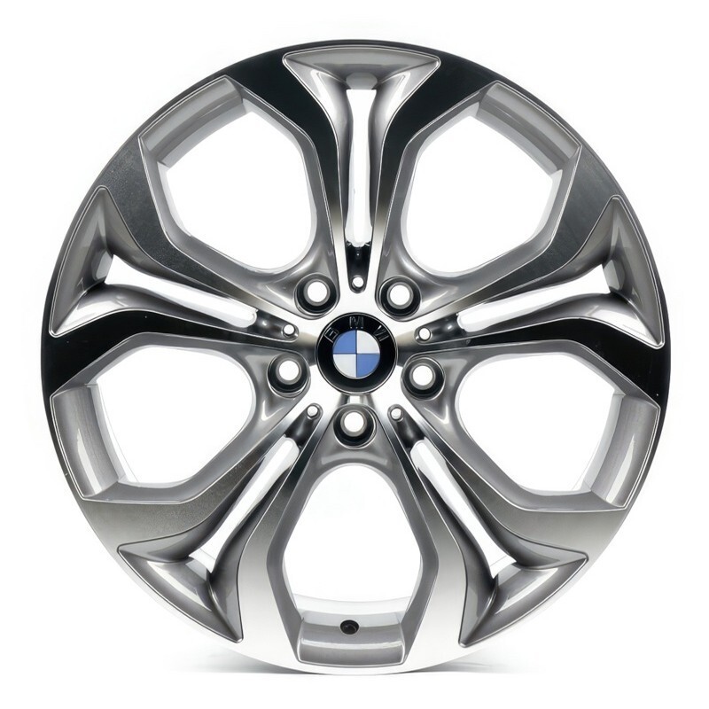 Литі диски Replica BMW (B117) R19 W9 PCD5x120 ET48 DIA74.1 (gun metal machined face)