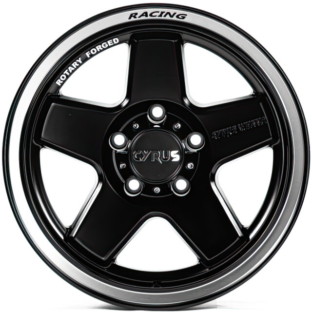 Литі диски Off Road Wheels OW2803 R17 W8.5 PCD5x127 ET0 DIA71.6 (matt black machined lip)-зображення-1