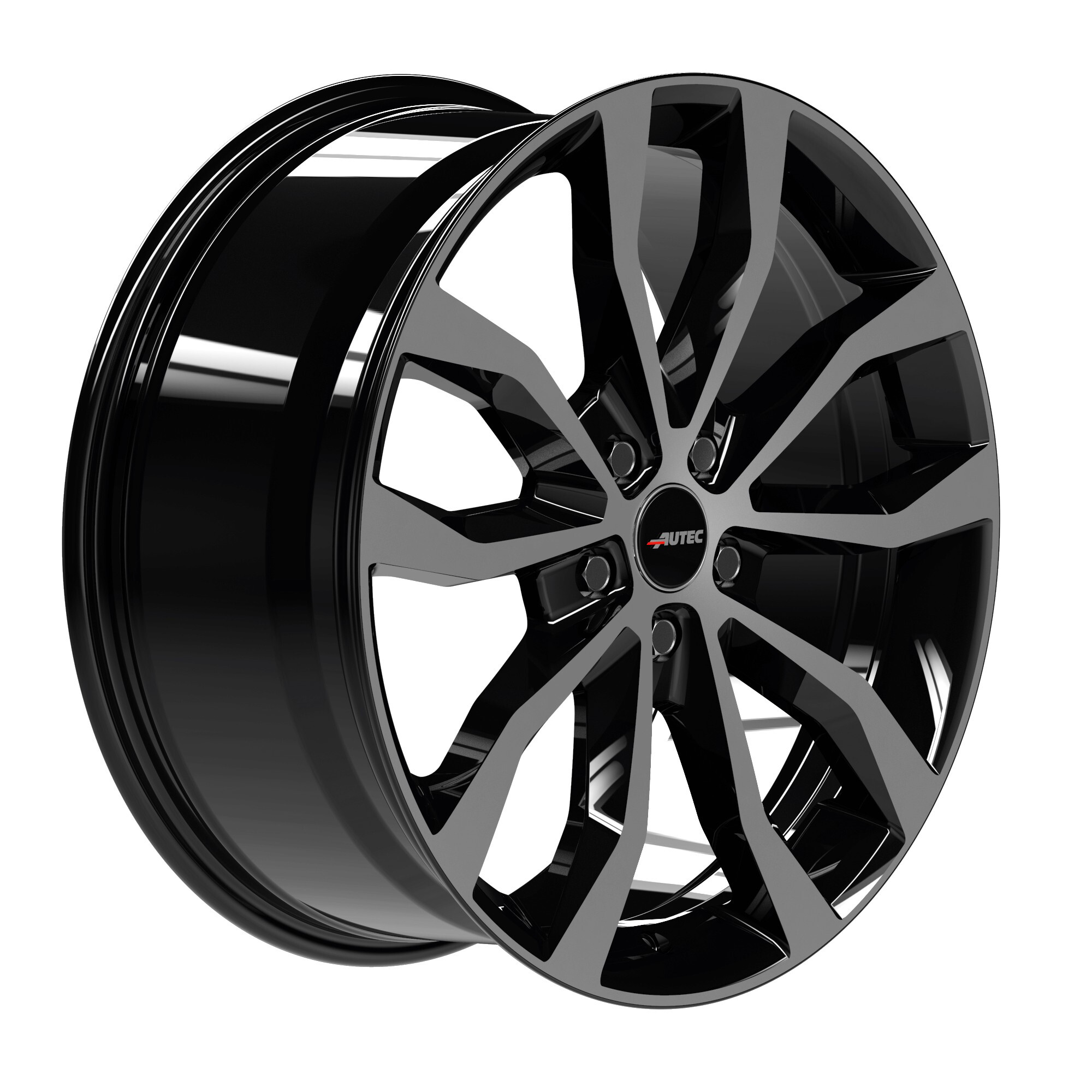 Литі диски Autec Uteca R19 W8.5 PCD5x114.3 ET40 DIA70.1 (black polished)-зображення-2