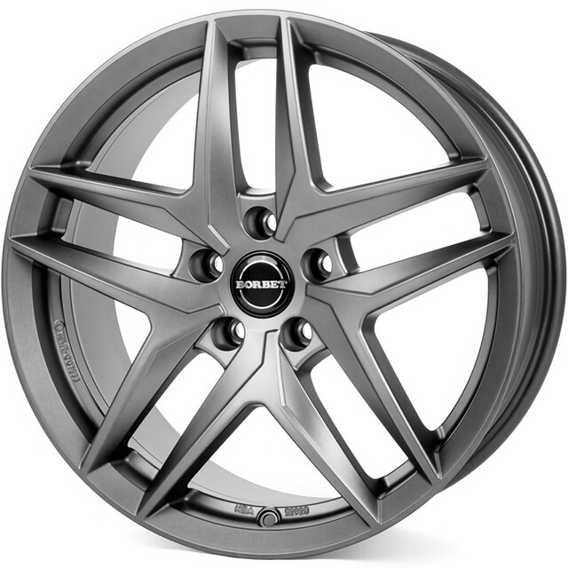 Литі диски Borbet Z R18 W8 PCD5x112 ET31 DIA66.6 (dark grey matt)-зображення-1