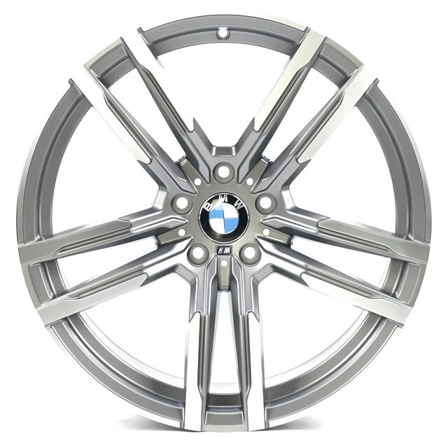 Литі диски Replica BMW (B5511) R20 W10 PCD5x120 ET40 DIA74.1 (satin graphite machined face)