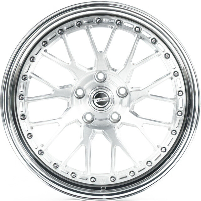 Литі диски WS Forged WS-102C R19 W9 PCD5x120 ET18 DIA72.5 (brushed silver lip polished)-зображення-1