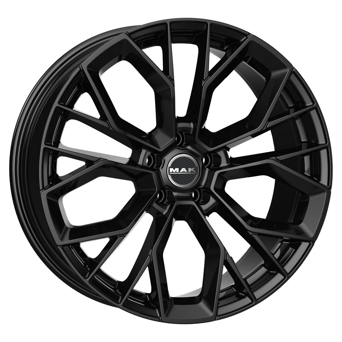 Литі диски Mak Stilo R19 W8.5 PCD5x112 ET25 DIA66.6 (gloss black)-зображення-1