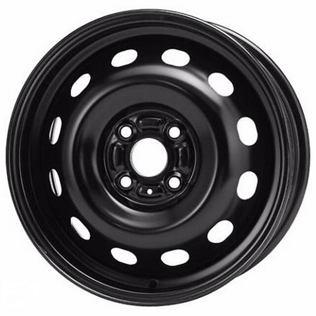 Сталеві диски Кременчук К236 (Mazda) R15 W6 PCD5x114.3 ET52.5 DIA67.1 (чорний)-зображення-1