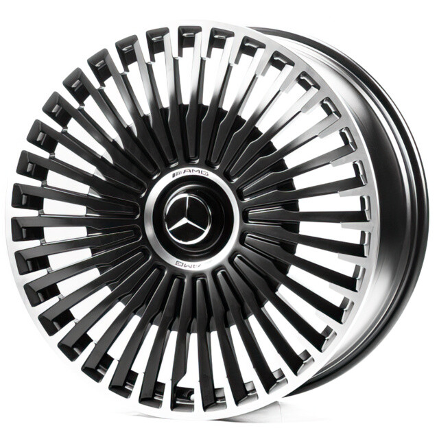 Ковані диски Replica Forged Mercedes (MR0009) R22 W10 PCD5x112 ET47 DIA66.45 (satin black machined face)
