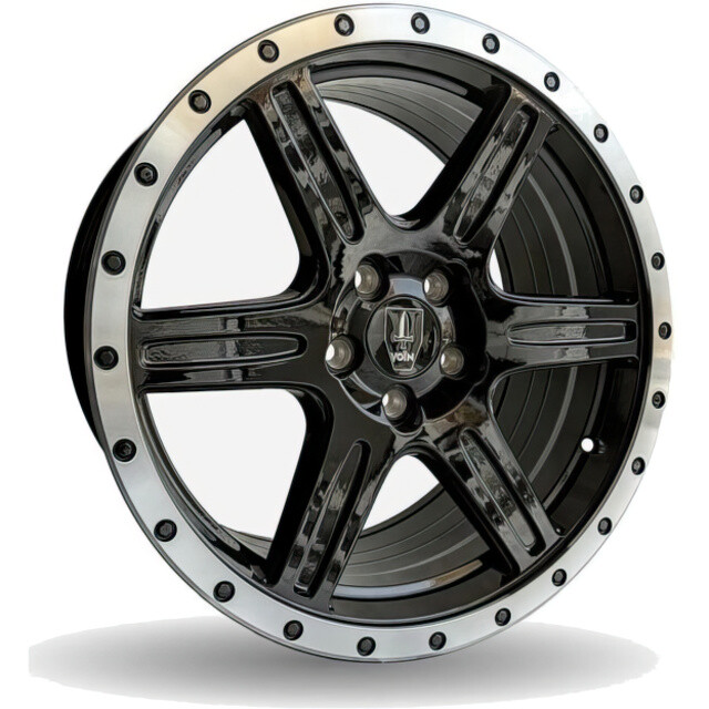 Литі диски Voin Yukon 6 R18 W8.5 PCD6x127 ET25 DIA78.1 (gloss black polished)-зображення-1