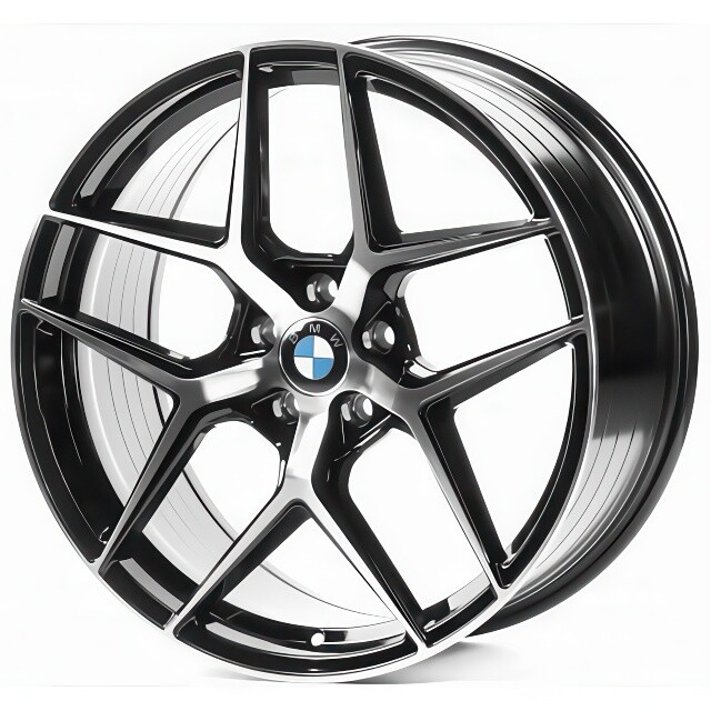 Литі диски Flow Forming FF258 R20 W9 PCD5x112 ET30 DIA66.6 (gloss black machined face)