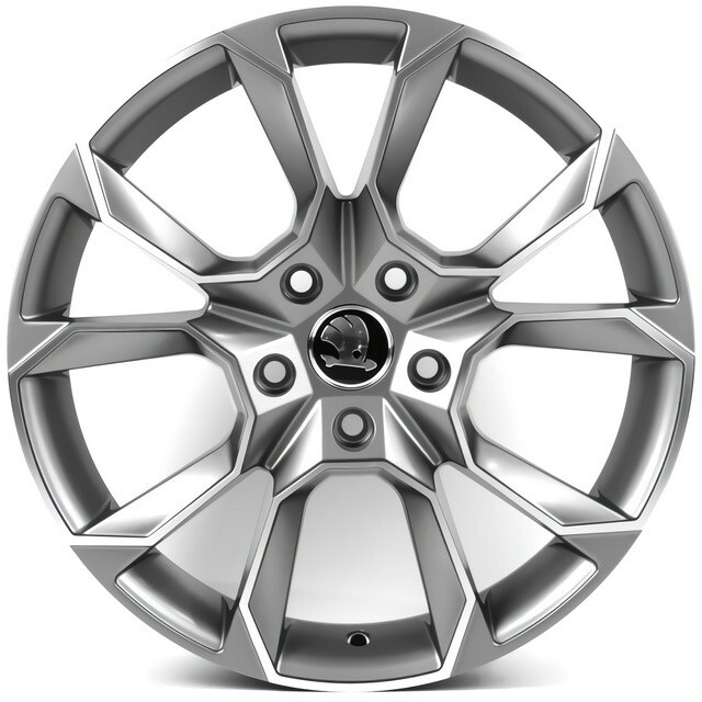 Литі диски Replica Skoda (SK5474) R17 W7 PCD5x112 ET45 DIA57.1 (matt graphite machined face)-зображення-13