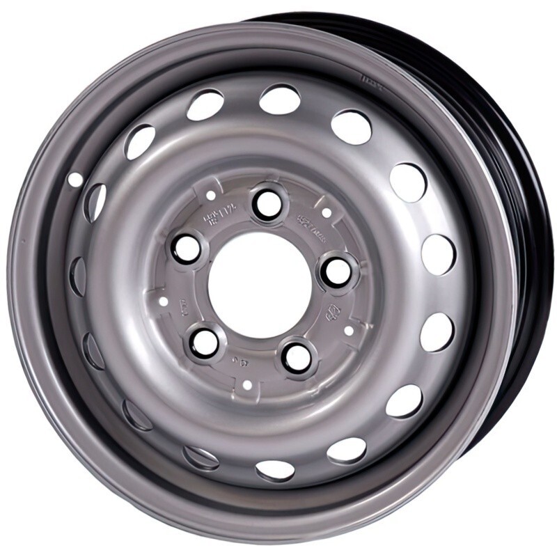 Сталеві диски ALST (KFZ) 9216 Volkswagen R17 W7 PCD5x120 ET56 DIA65.1 (silver)-зображення-1