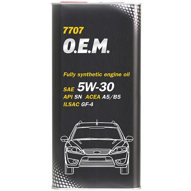 Моторна олива Mannol 7707 O.E.M. for Ford Volvo SM/CF SAE 5W-30 (ж/б 5л.)-зображення-1