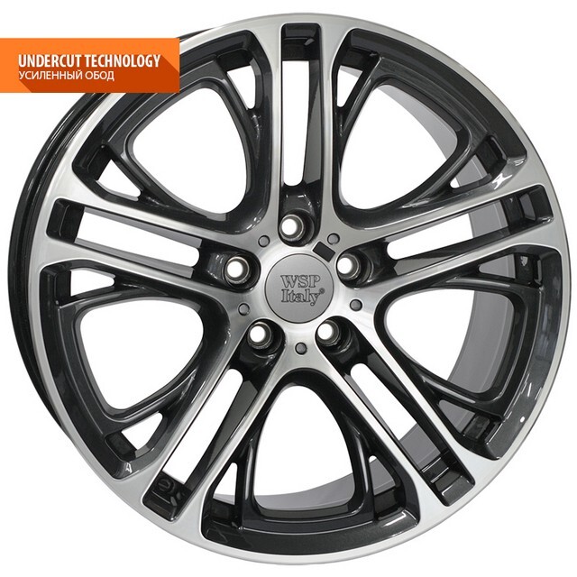 Литі диски WSP Italy BMW (W677) Xenia X3 R19 W8 PCD5x120 ET30 DIA72.6 (diamond black polished)-зображення-1