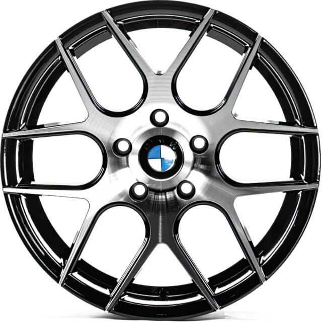 CW03 gloss black machined face Литі диски Cast Wheels CW03 R17 W8 PCD5x120 ET20 DIA72.5 (gloss black machined face)
